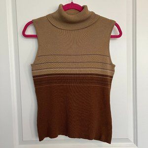 Sleeveless Turtleneck Sweater
